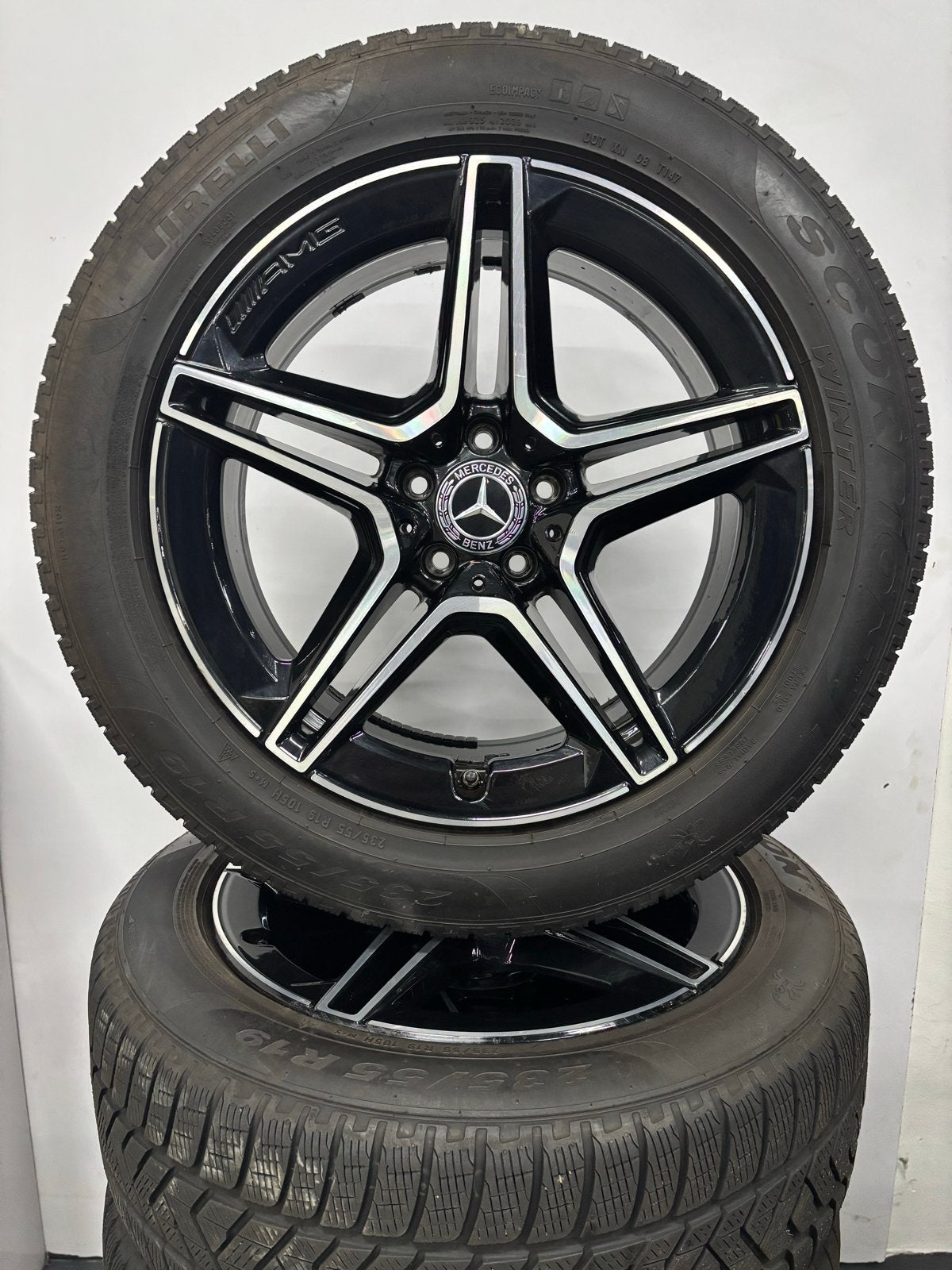 Originele Mercedes GLC Winterset 19 inch Pirelli Winter, Auto-onderdelen, 19 inch, Gebruikt, Banden en Velgen, 235 mm
