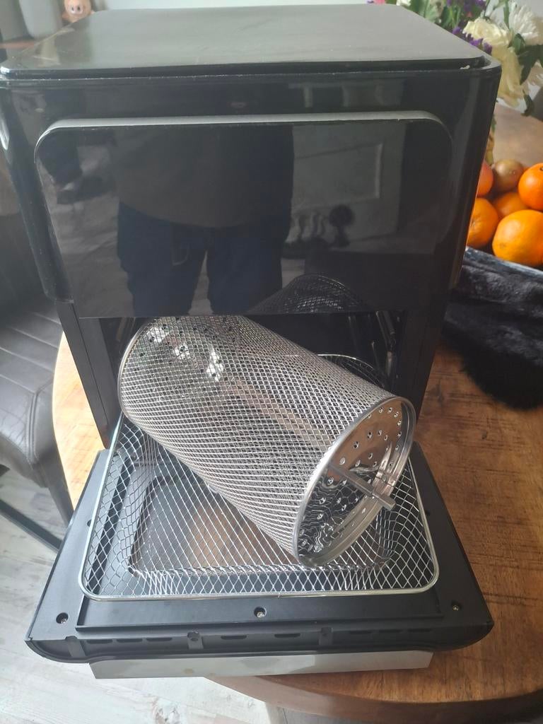 Airfryer met draaiende mand - Zo goed als nieuw, Ophalen of Verzenden, Zo goed als nieuw, Airfryer, 1000 t/m 1499 gram