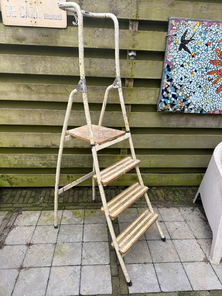 Degelijke oude Brabantia huishoudtrap, Ophalen, Gebruikt, Trap, Minder dan 2 meter