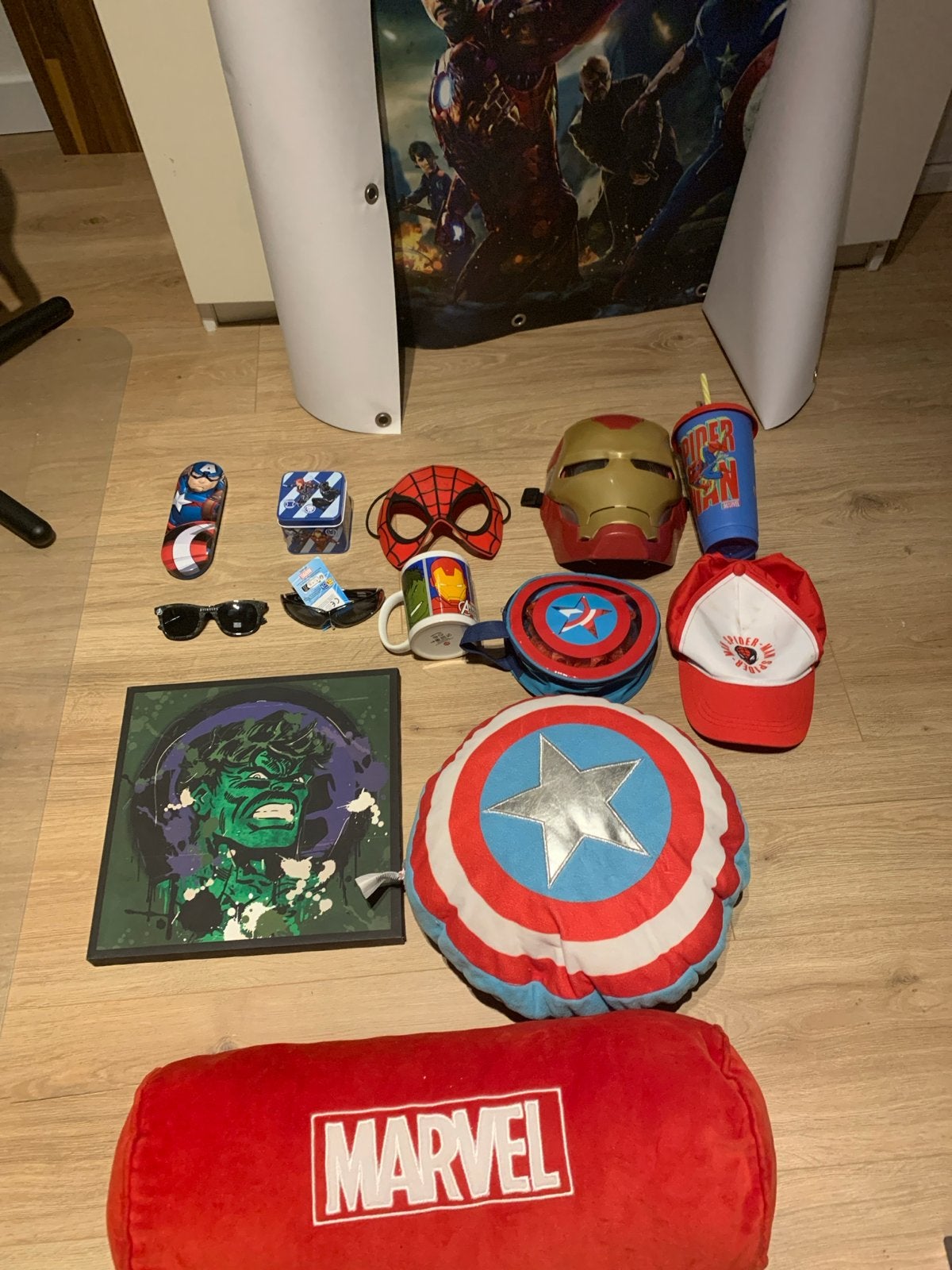 Grote collectie Marvel spullen: Captain America, Spider-Man,, Ophalen of Verzenden, Zo goed als nieuw