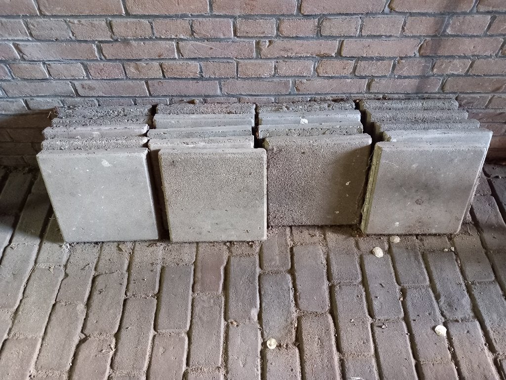 Stoeptegels 30 x 30 gratis, Tuin en Terras, Ophalen, Gebruikt, Minder dan 5 m², Beton