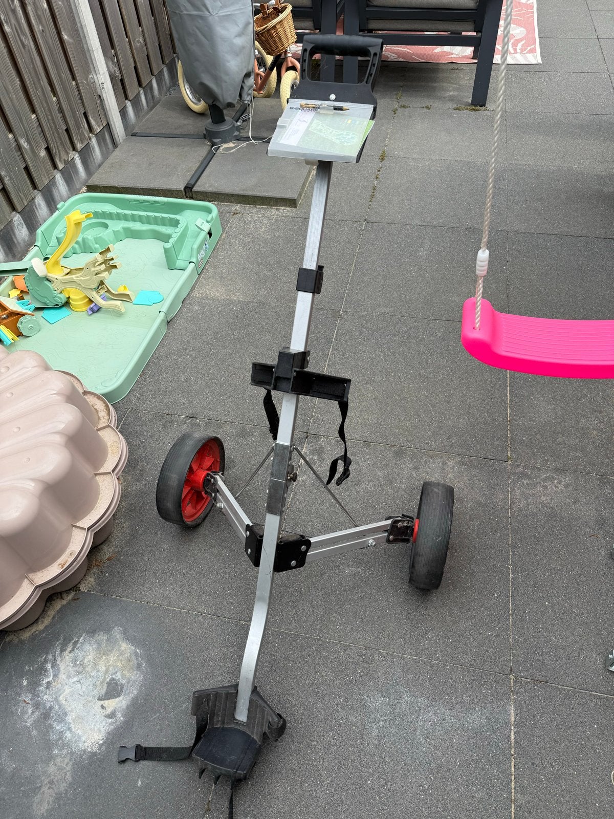 Invouwbare Golf Trolley / Golftas Kar - B Square, Ophalen, Gebruikt, Golfkar, Overige merken