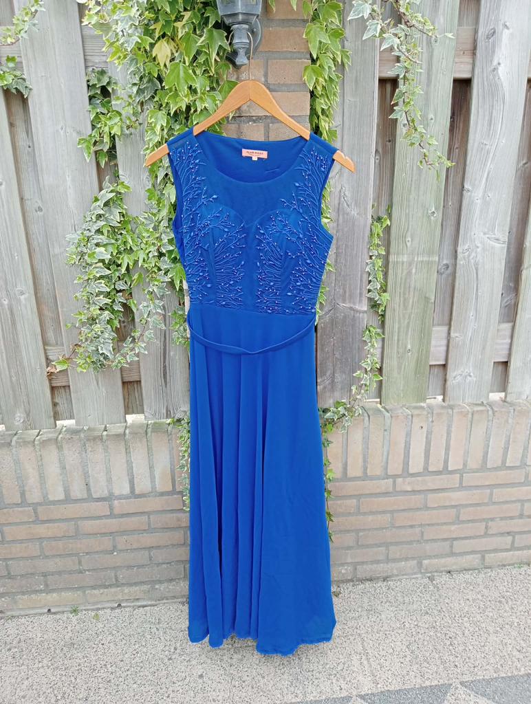 Gala jurk kobalt blauw  maat s/m, Kleding | Dames, Gelegenheidskleding, Zo goed als nieuw, Galajurk, Maat 36 (S), Blauw, Ophalen of Verzenden