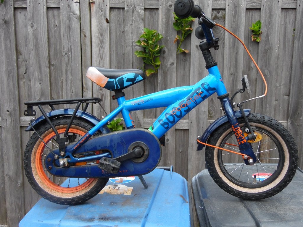 Jongenfiets  12 inch., Ophalen, Terugtraprem, Gebruikt, Loekie