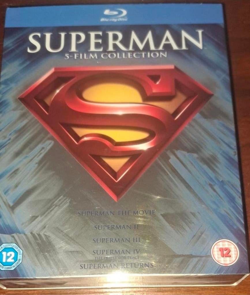 Superman 5-Film Collection Blu-ray, Cd's en Dvd's, Blu-ray, Ophalen, Nieuw in verpakking, Actie, Boxset