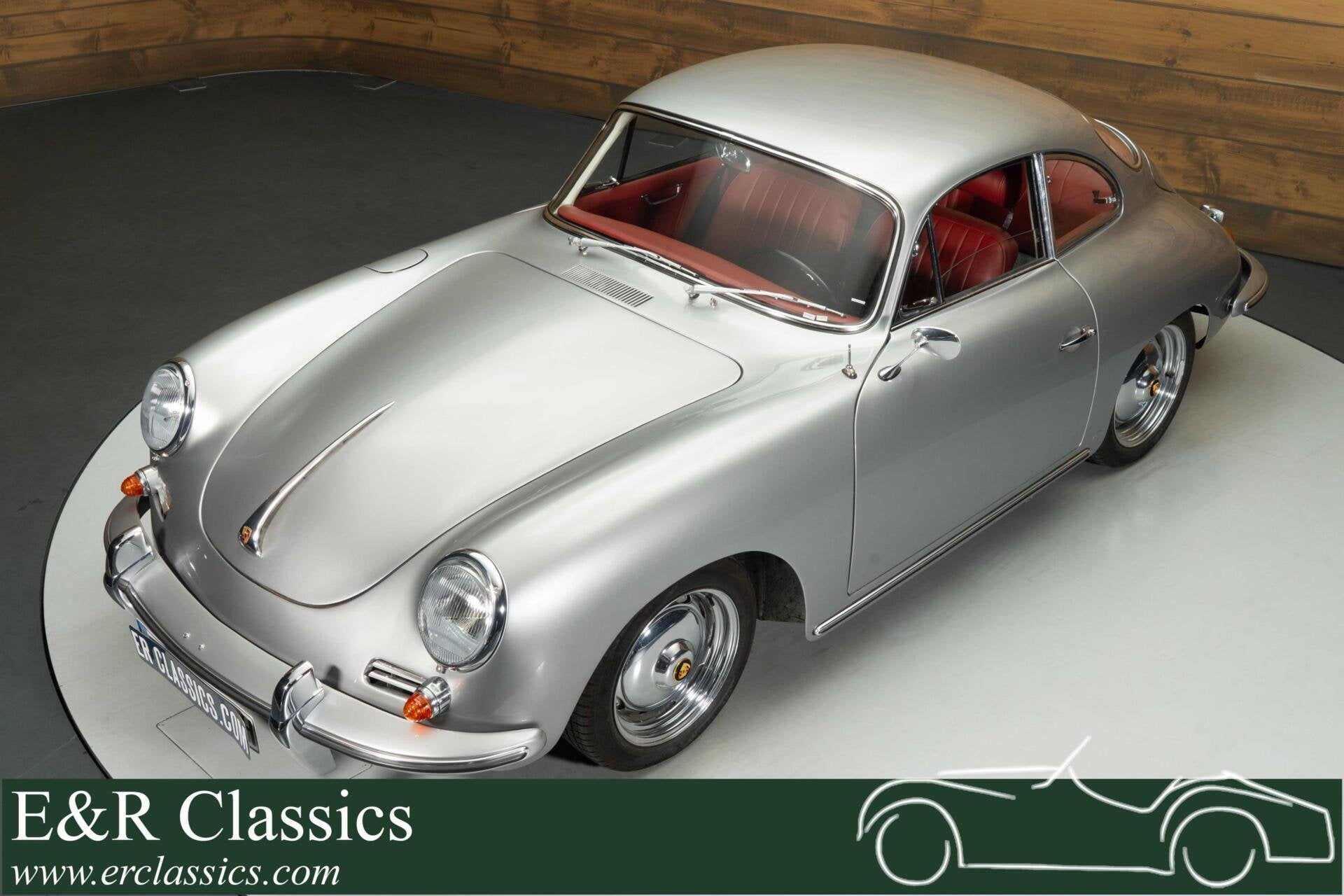 Porsche 356B T6 Coupe | 1963, Lederen bekleding, Achterwielaandrijving, Leder, 2 stoelen