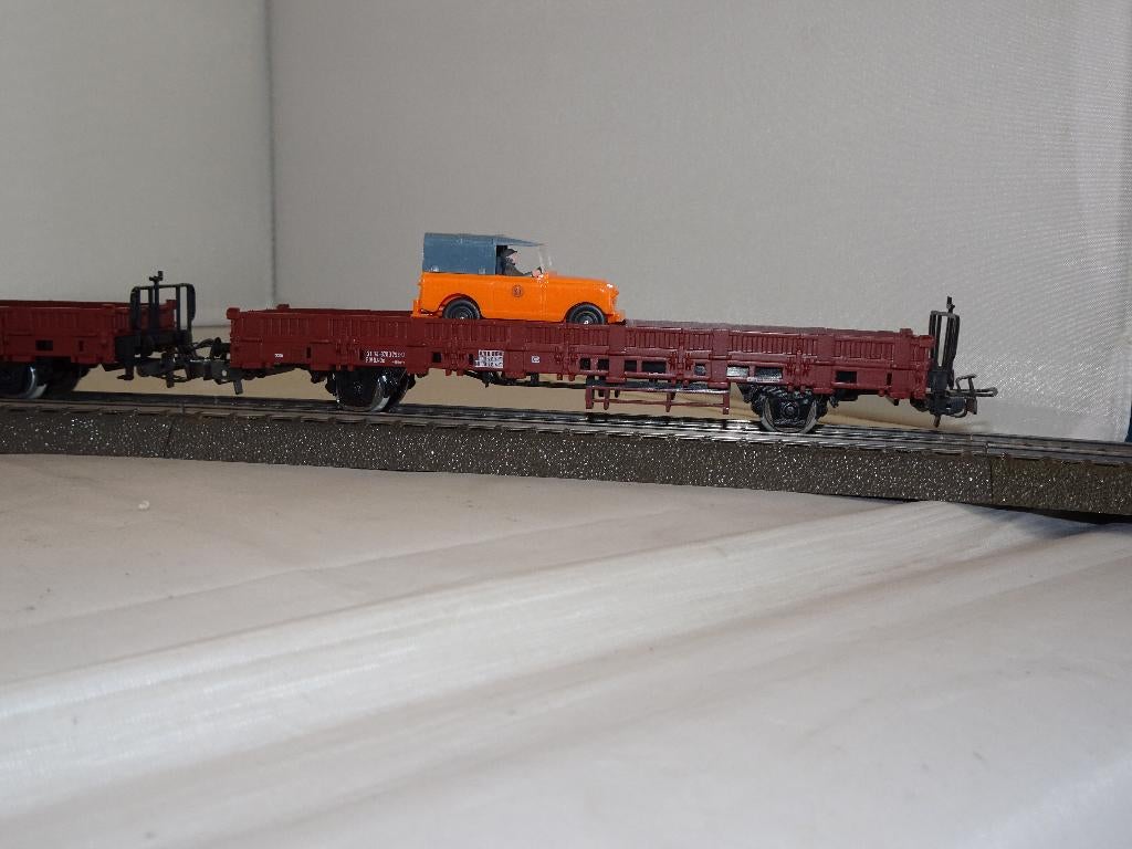 3x Marklin SJ rongenwagon 4722 met landrover nieuw OVP(#948), Wisselstroom, Ophalen of Verzenden, Märklin, Nieuw