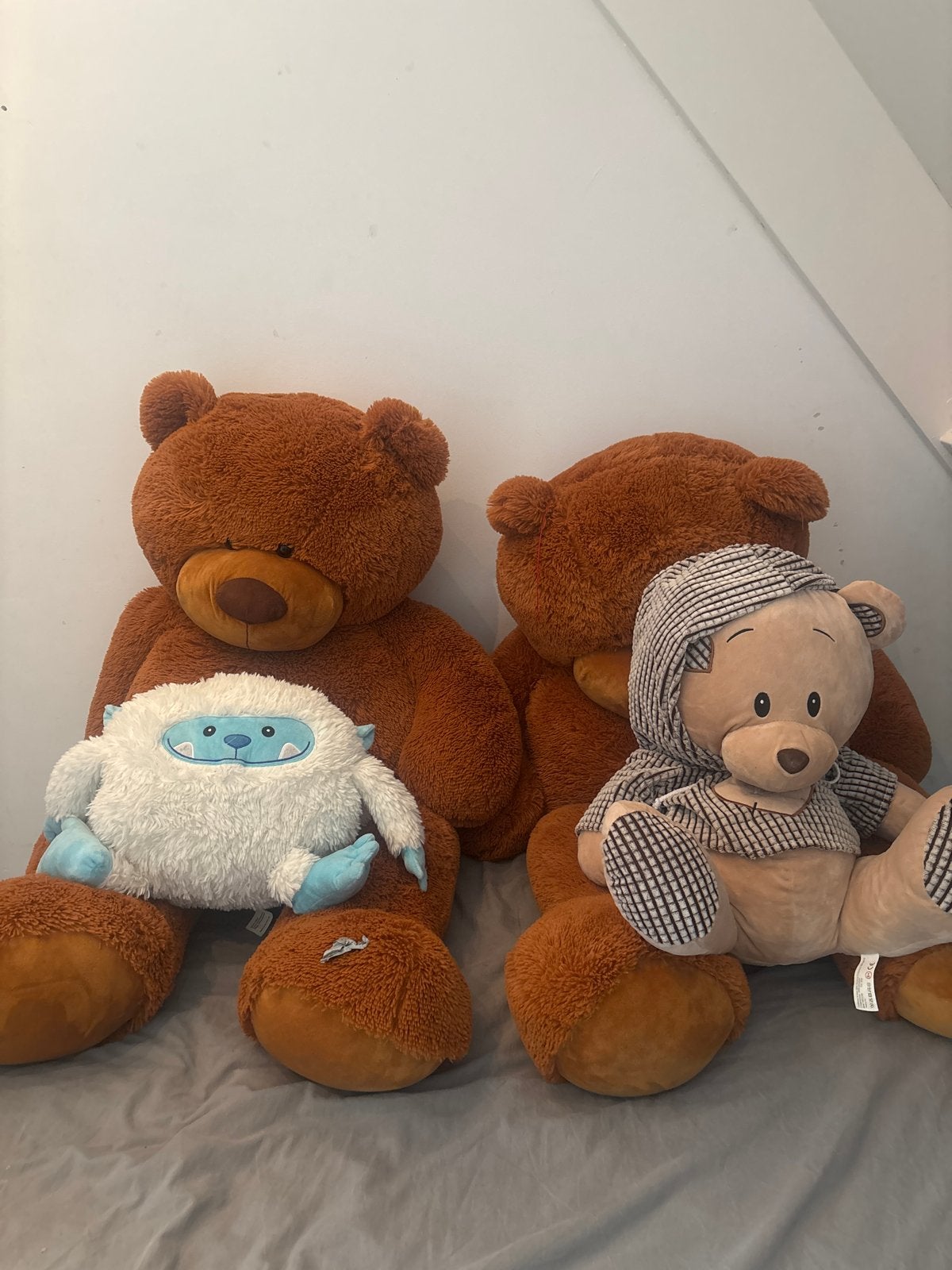 Nieuwe Grote knuffelberen en een Yeti knuffel, Ophalen, Beer, Nieuw, Middelgroot (20 tot 80 cm)