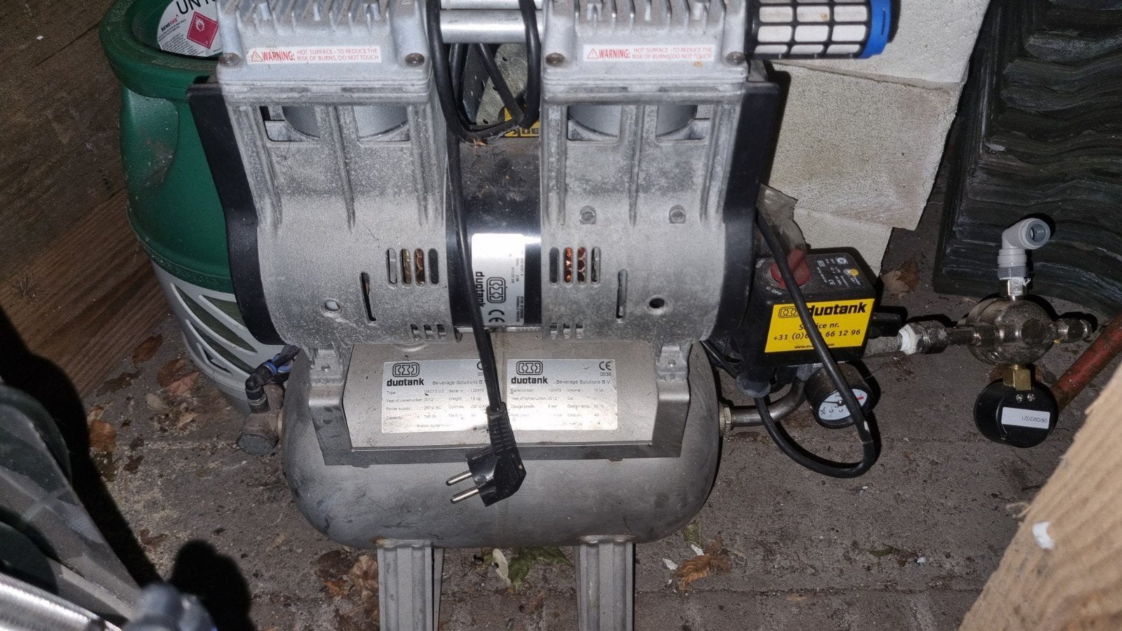 luchtcompressor, Doe-het-zelf en Verbouw, Minder dan 25 liter, Ophalen, Minder dan 200 liter/min