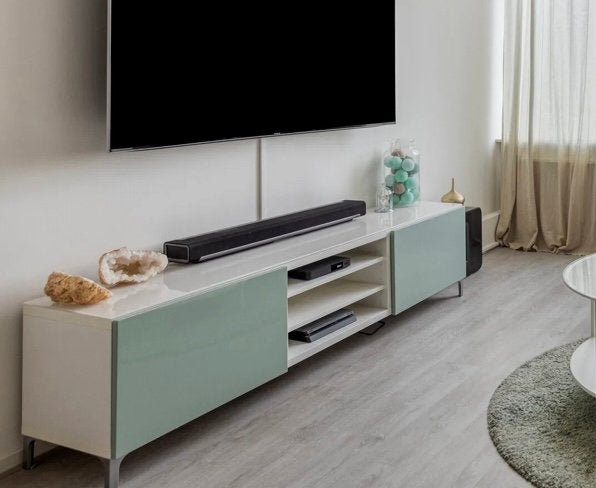 Tv meubel Ikea mintgroene deurtjes, Huis en Inrichting, Ophalen, 150 tot 200 cm, Zo goed als nieuw, Minder dan 100 cm