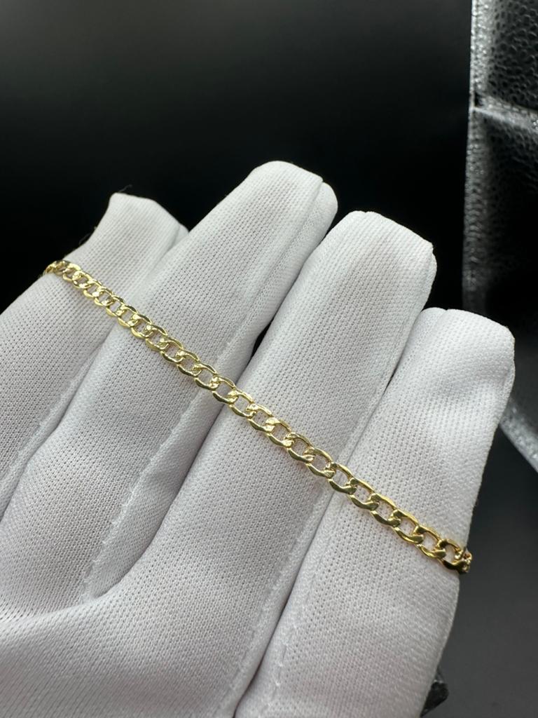 Elegante 14k Gouden Gourmet Armband, Sieraden, Tassen en Uiterlijk, Armbanden, Ophalen of Verzenden, Nieuw, Goud