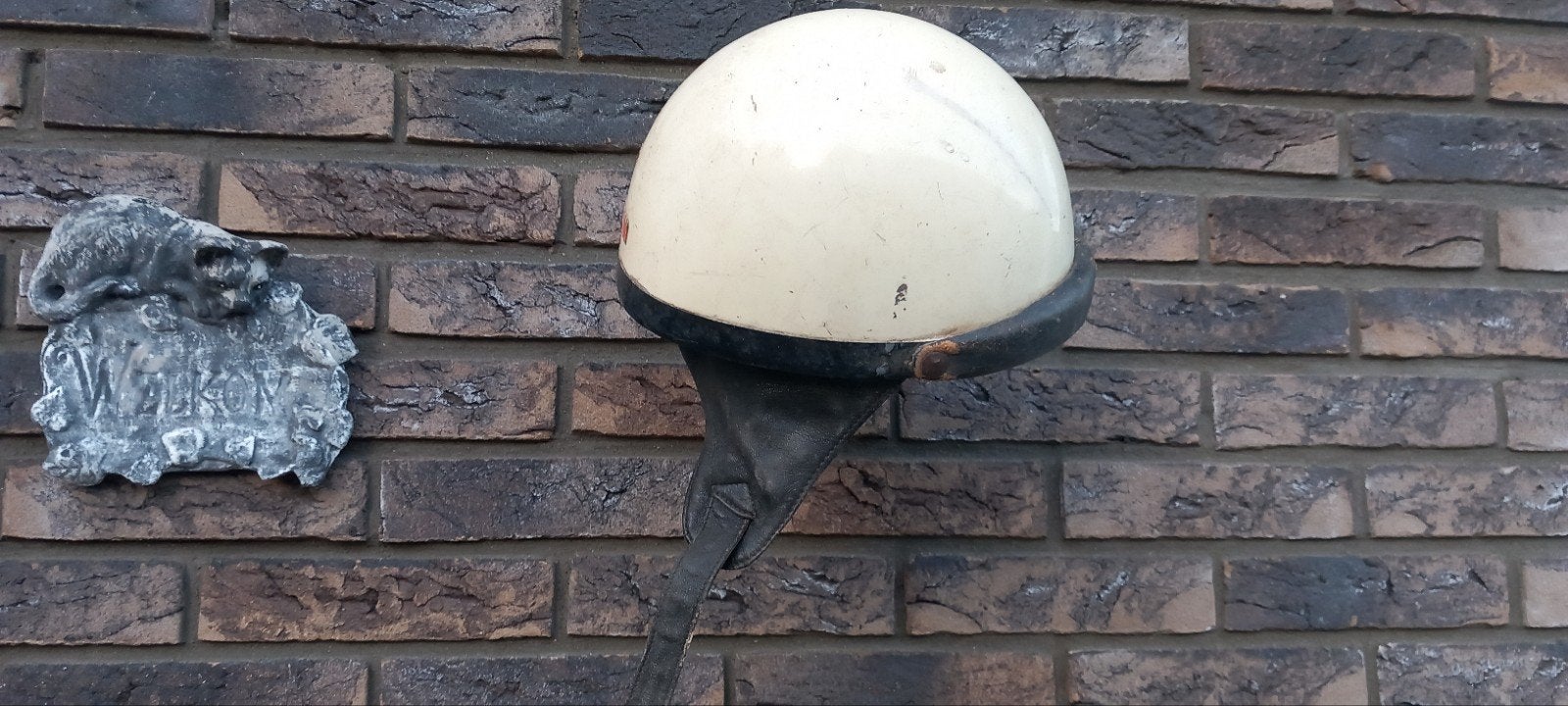 Vintage Pothelm Jaren '50/'60 - Origineel Römer, Motoren, Kleding | Motorhelmen, Overige merken, Heren, Tweedehands, Overige typen