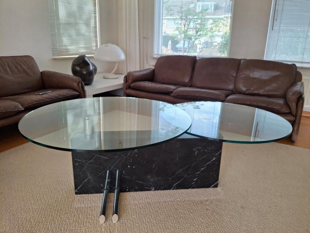 Design salontafel, Ophalen, 100 tot 150 cm, Design, Rond