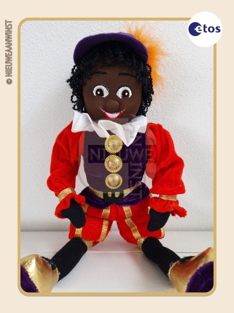 Nostalgische Etos etalage Hoofdpiet pop - 45cm, Diversen, Verzenden, Zo goed als nieuw