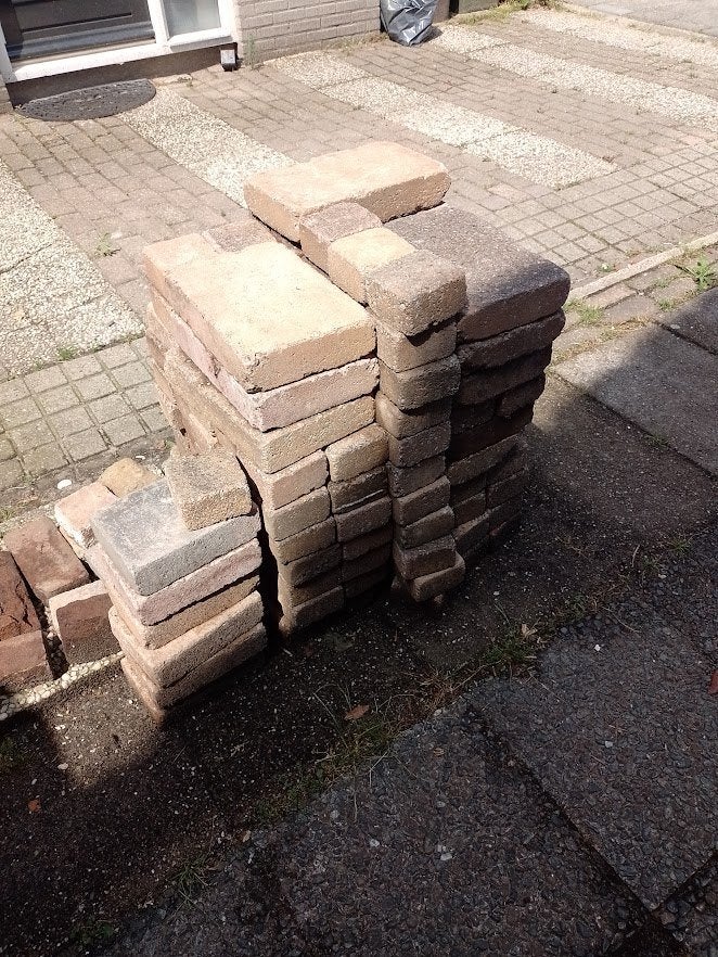 Gratis Keitjes in Alphen aan den Rijn, Tuin en Terras, Ophalen, Gebruikt, Overige materialen, Terrastegels