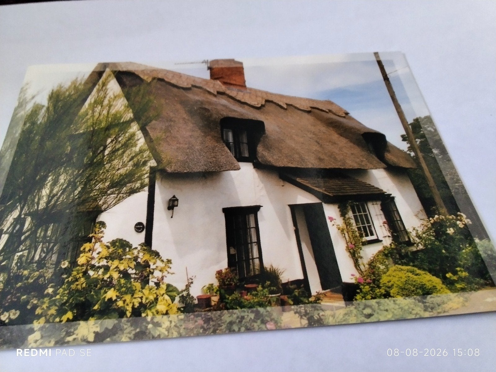Ansichtkaart Dorcas Hulp Nederland - Huis met rieten dak, Ophalen of Verzenden, 1980 tot heden, Ongelopen