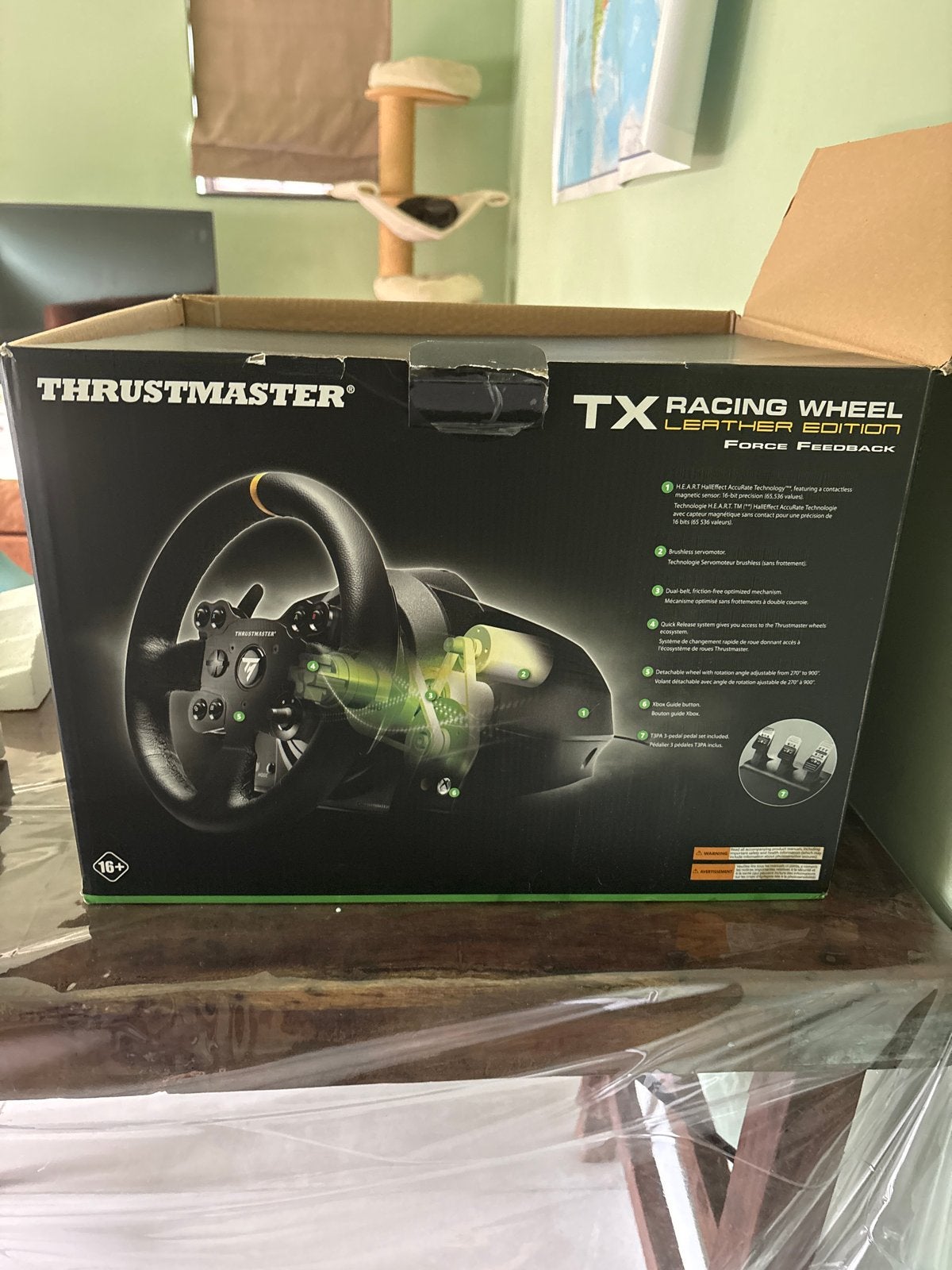 Thrustmaster TX Racing Wheel Leather Edition, Ophalen, Zo goed als nieuw