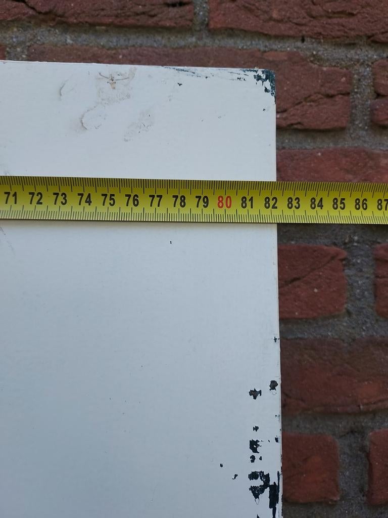Deur met enkel glas - 201x82,5 cm, Ophalen, Gebruikt, 80 tot 100 cm, Binnendeur