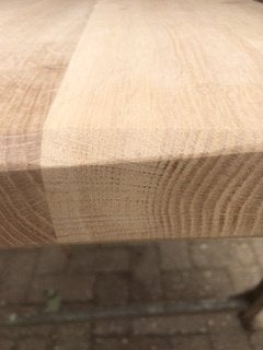 Tafel blad/eiken planken, Doe-het-zelf en Verbouw, Hout en Planken, Ophalen, 25 tot 50 mm, Eiken, Zo goed als nieuw