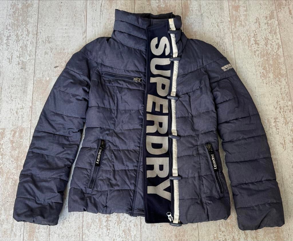 Superdry jas blauw maat M, Ophalen of Verzenden, Gedragen, Maat 38/40 (M), Blauw