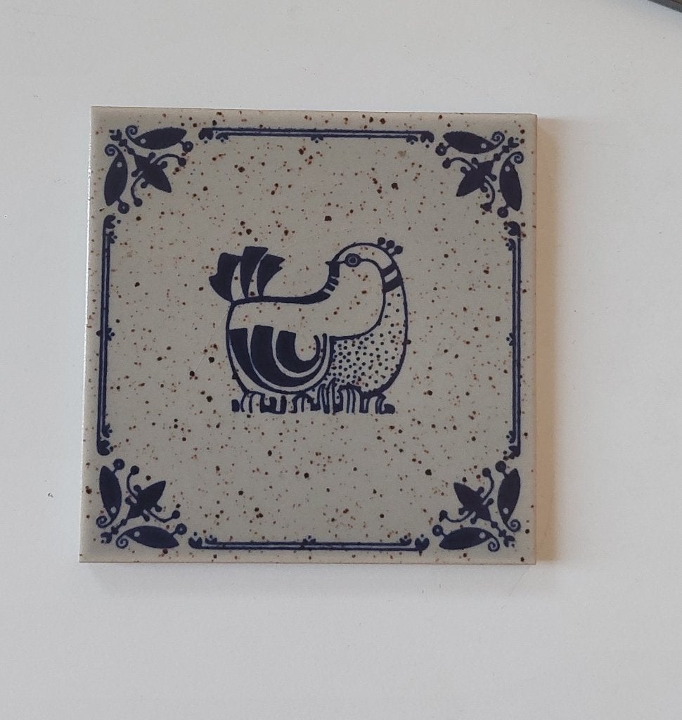 Tegel Mosa (vogel), Antiek en Kunst, Antiek | Wandborden en Tegels, Ophalen of Verzenden