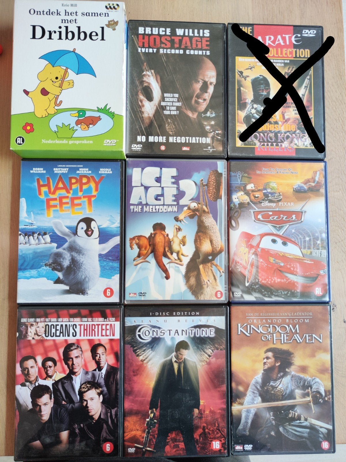 DVD lot: Actie, kinder en familie films, Vanaf 16 jaar, Nederlands, Ophalen of Verzenden, Zo goed als nieuw