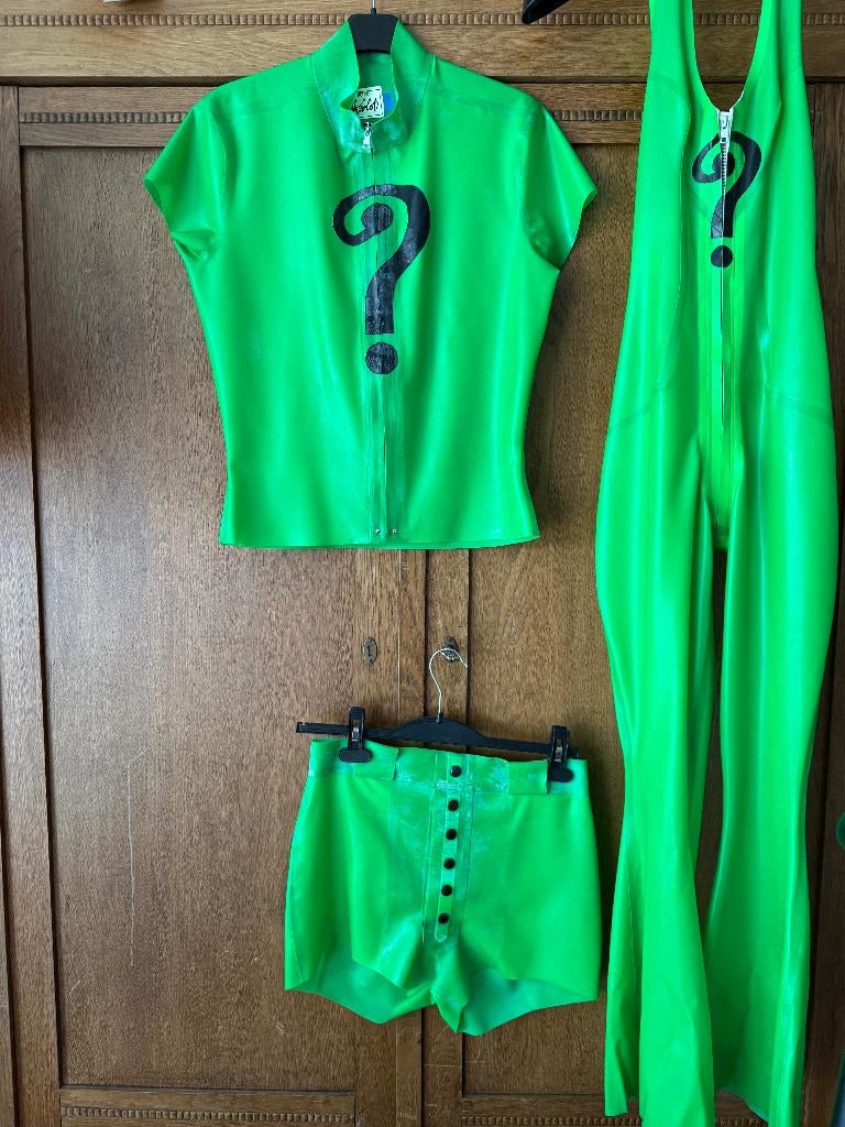 House of Harlof flared jumpsuit groen S Riddler, Maat 38/40 (M), Ophalen of Verzenden, Groen, House of harlot