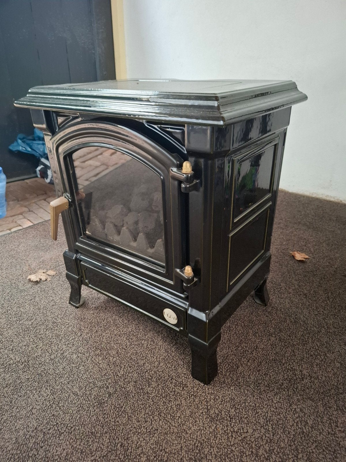 Gaskachel - Efel / Nestor Martin Harmony 5  - Flue Green, Ophalen, Gas, Zo goed als nieuw, Vrijstaand