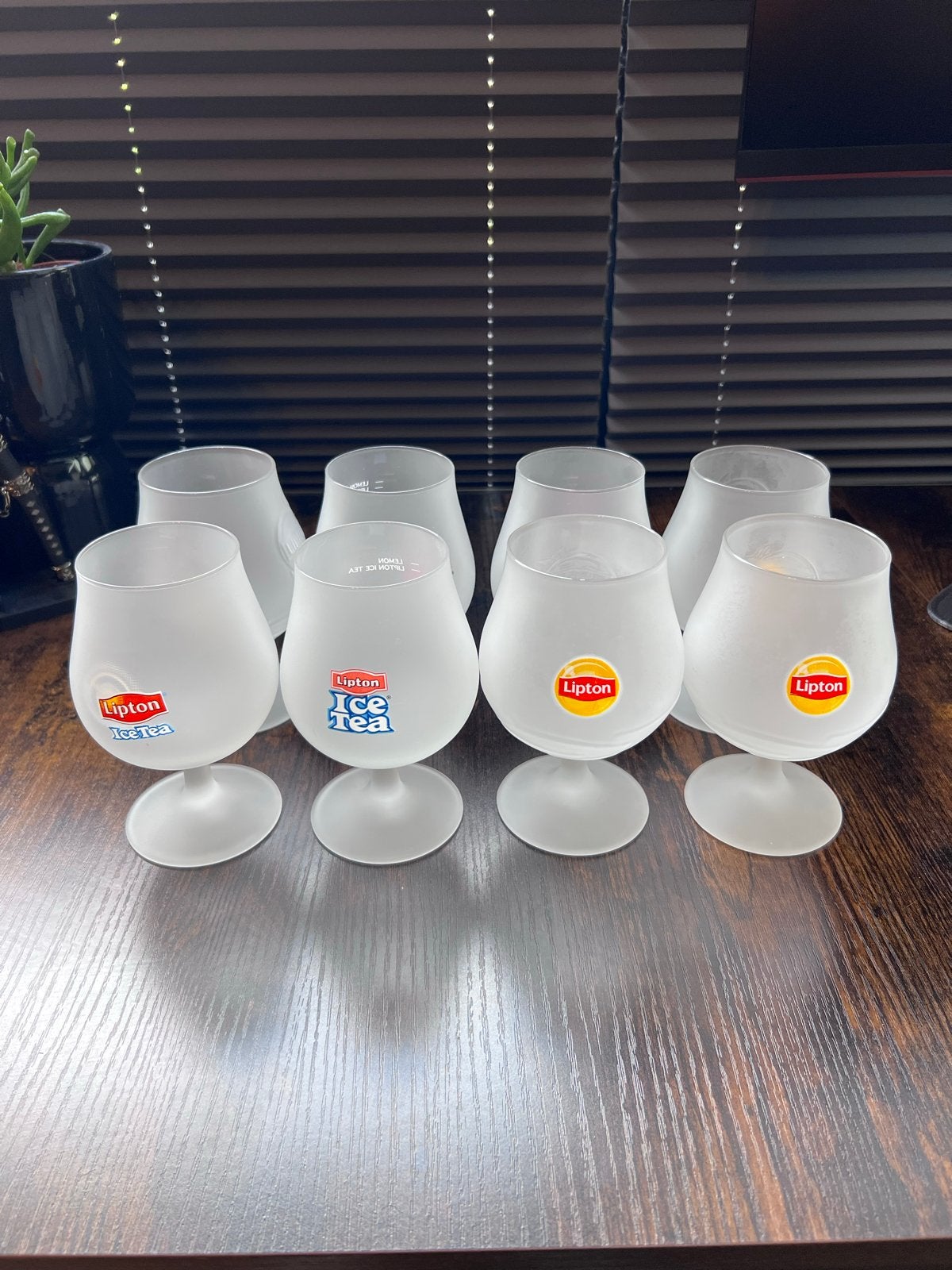 Lipton Ice Tea Glazen - Set van 8, Ophalen, Wit, Overige merken, Glas