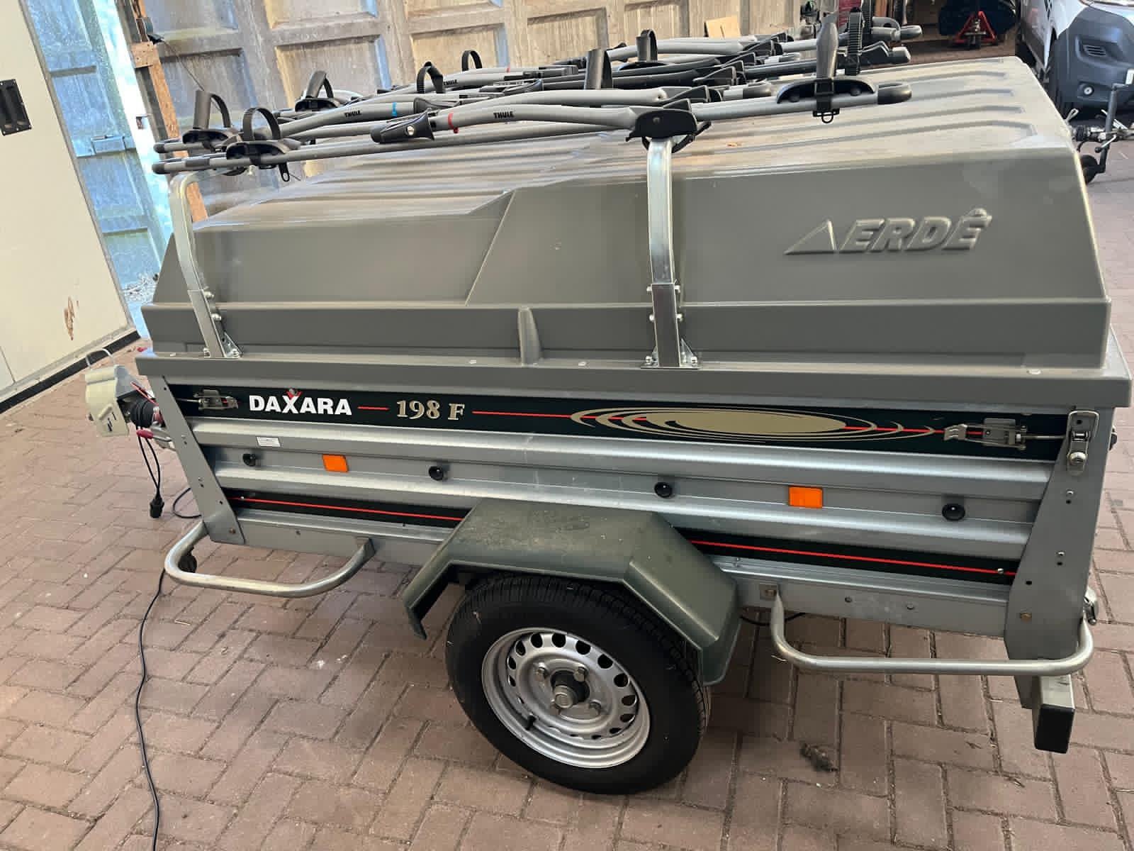 Bagagekar met 6 persoons tent (zeearend 6) te koops, Caravans en Kamperen, Ophalen, Gebruikt, Tot en met 6