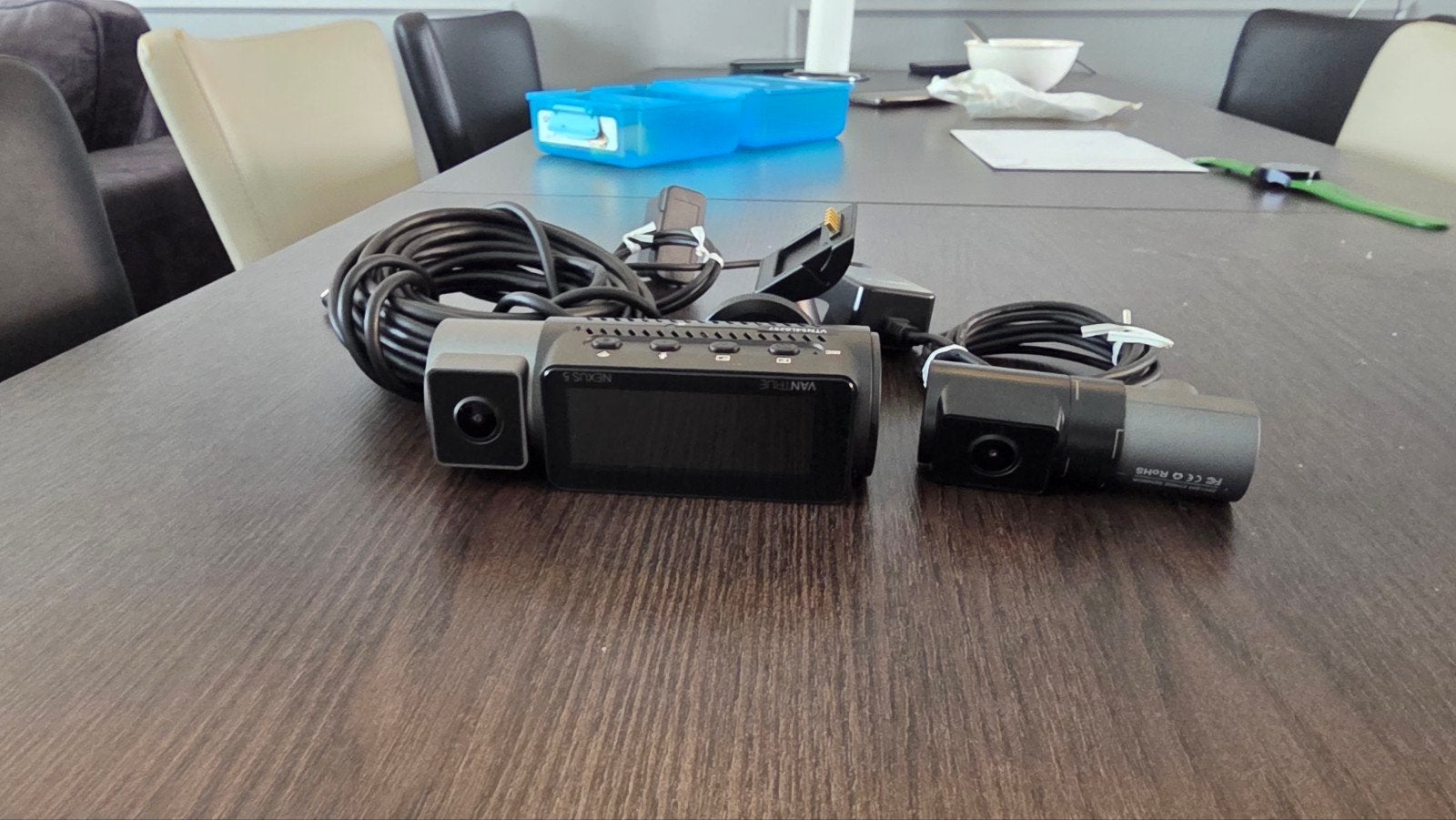 Nexus N5 Dashcam Set - Voor en Achter Camera, Ophalen of Verzenden, Zo goed als nieuw