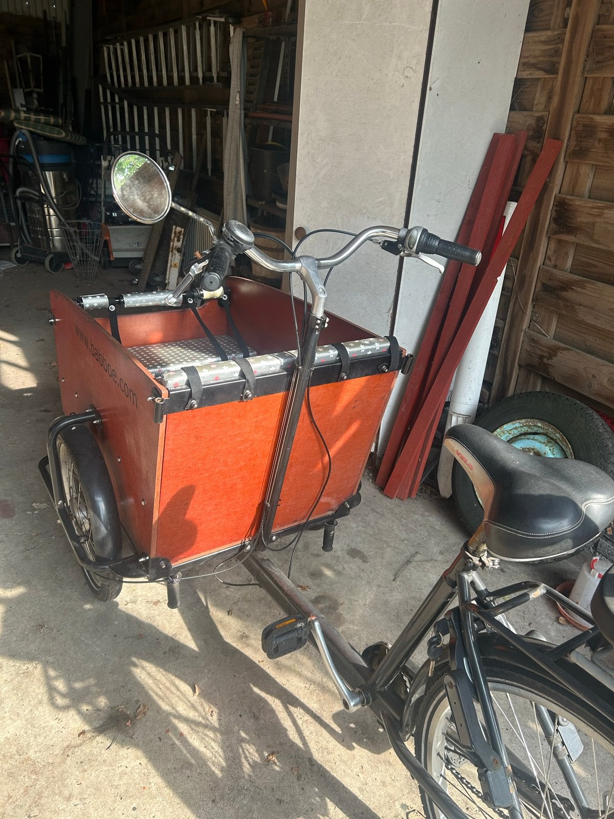 Babboe Big bakfiets - Ideaal voor gezinnen., Ophalen, Gebruikt, Trommelrem, 4 kinderen of meer