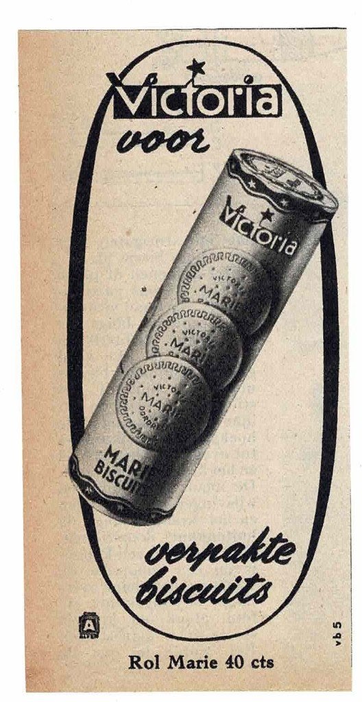 VICTORIA Voor verpakte biscuits Rol Marie 40 cts  1950, Verzenden, Zo goed als nieuw, Overige typen