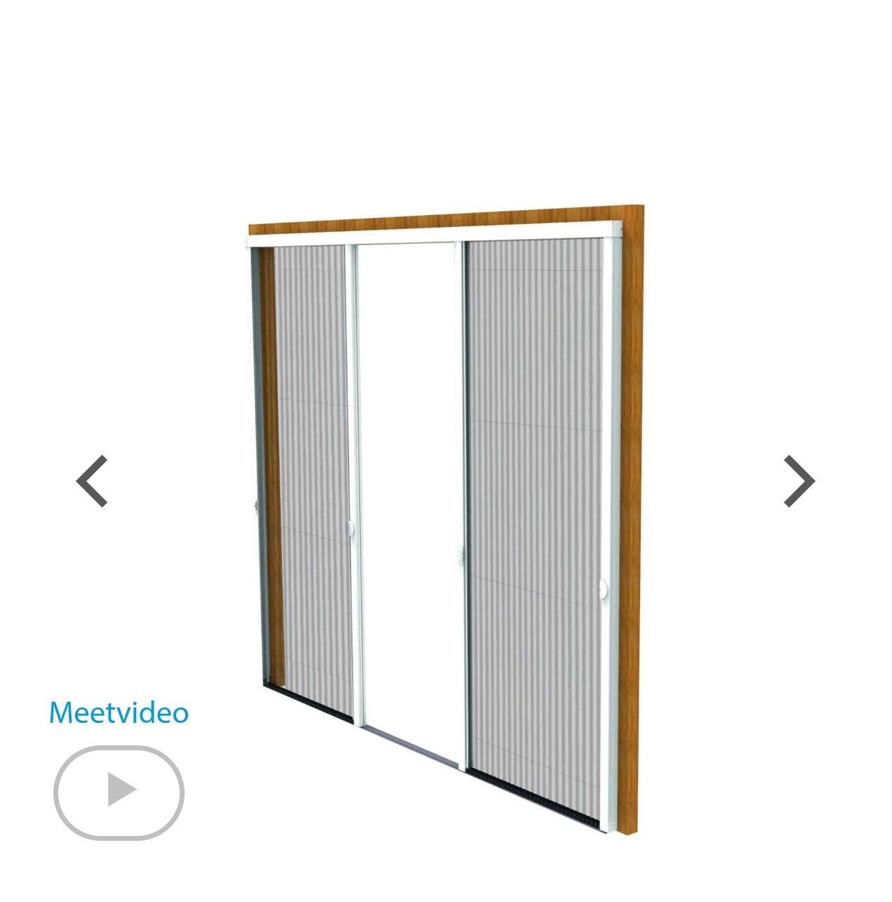 Nieuwe Unilux Plissefit-Dubbel Hordeur RAL9016, Minder dan 80 cm, 215 cm of meer, Hordeur, Nieuw