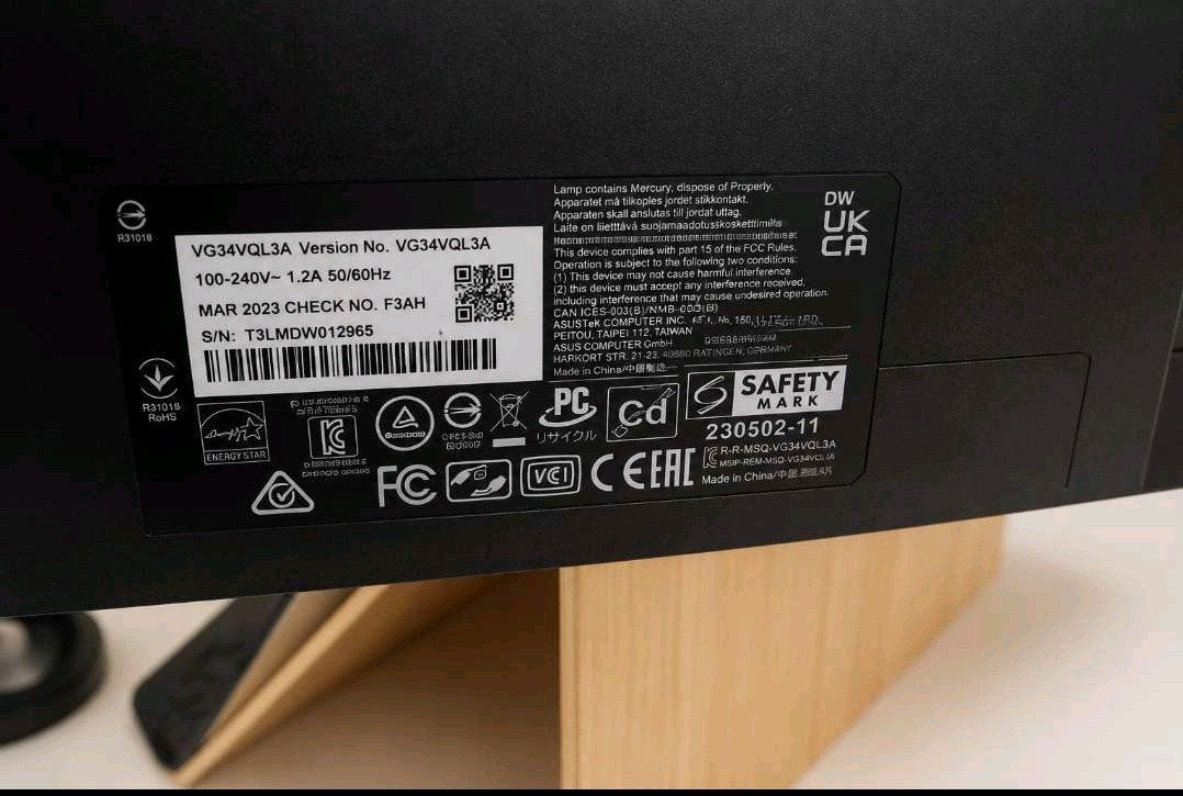 Gaming Monitor- Zo goed als nieuw, Computers en Software, Monitoren, Ultrawide, 101 t/m 150 Hz, VA, Zo goed als nieuw