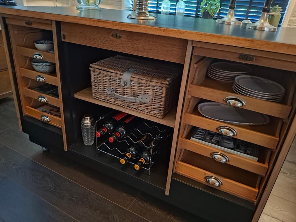 Robuust vintage "Keuken" eiland -Toonbank- Roomdivider, Ophalen of Verzenden