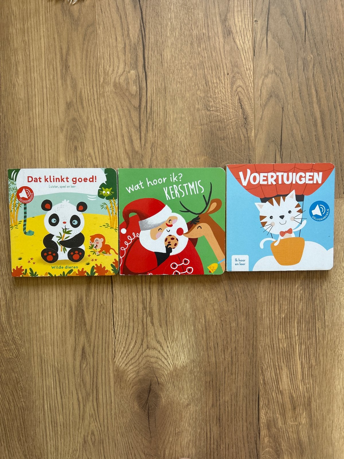 Geluidsboekjes kinderboeken - set van 3, Boeken, Kinderboeken | Baby's en Peuters, Zo goed als nieuw, 1 tot 2 jaar, Uitklap-, Voel- of Ontdekboek
