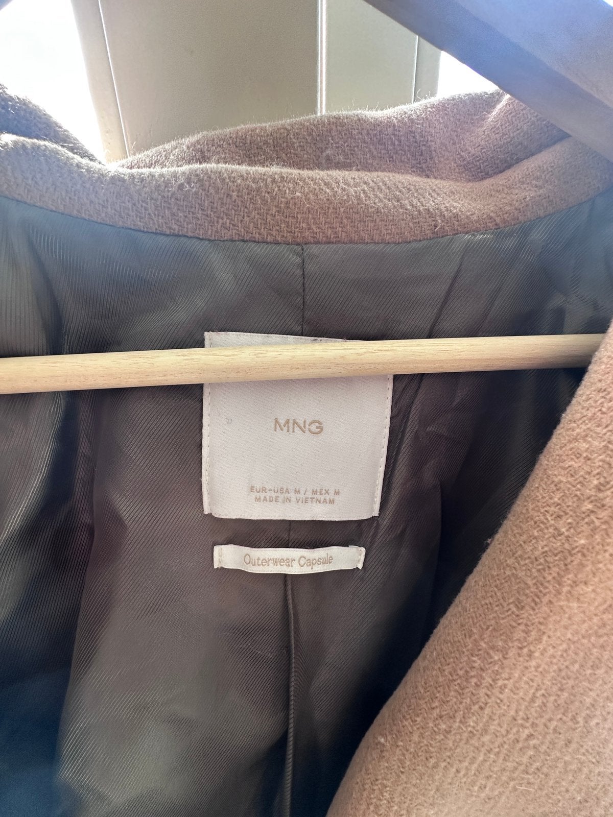 Mango coat, Ophalen of Verzenden, Zo goed als nieuw, Beige
