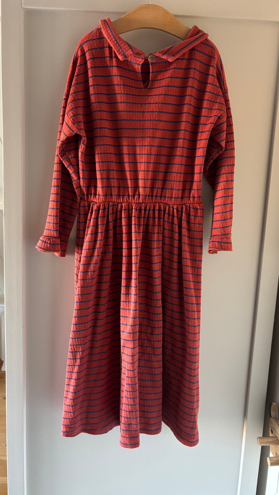 Bobo Choses jurk meisje rood lurex midi lang, Verzenden, Gebruikt, Meisje, Jurk of Rok