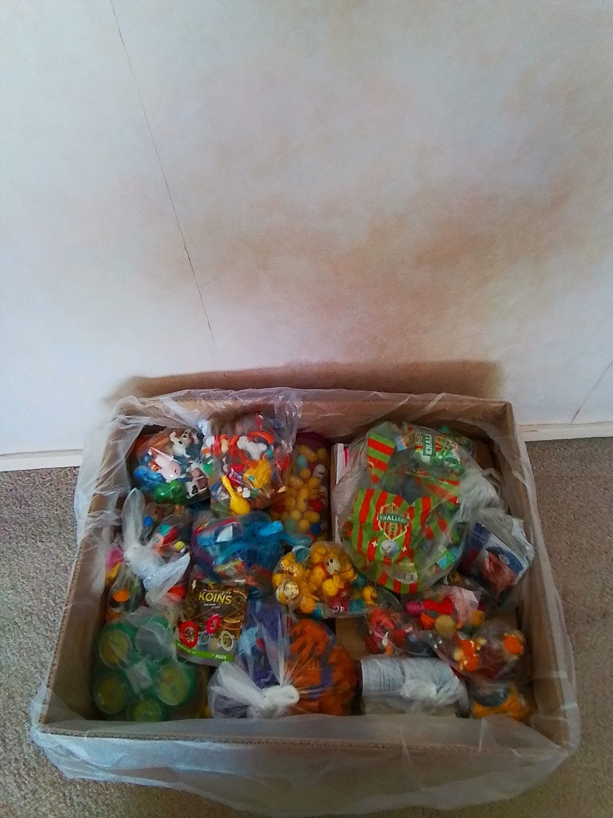 7 dozen met supermarktacties van jarenlang verzamelen, Ophalen