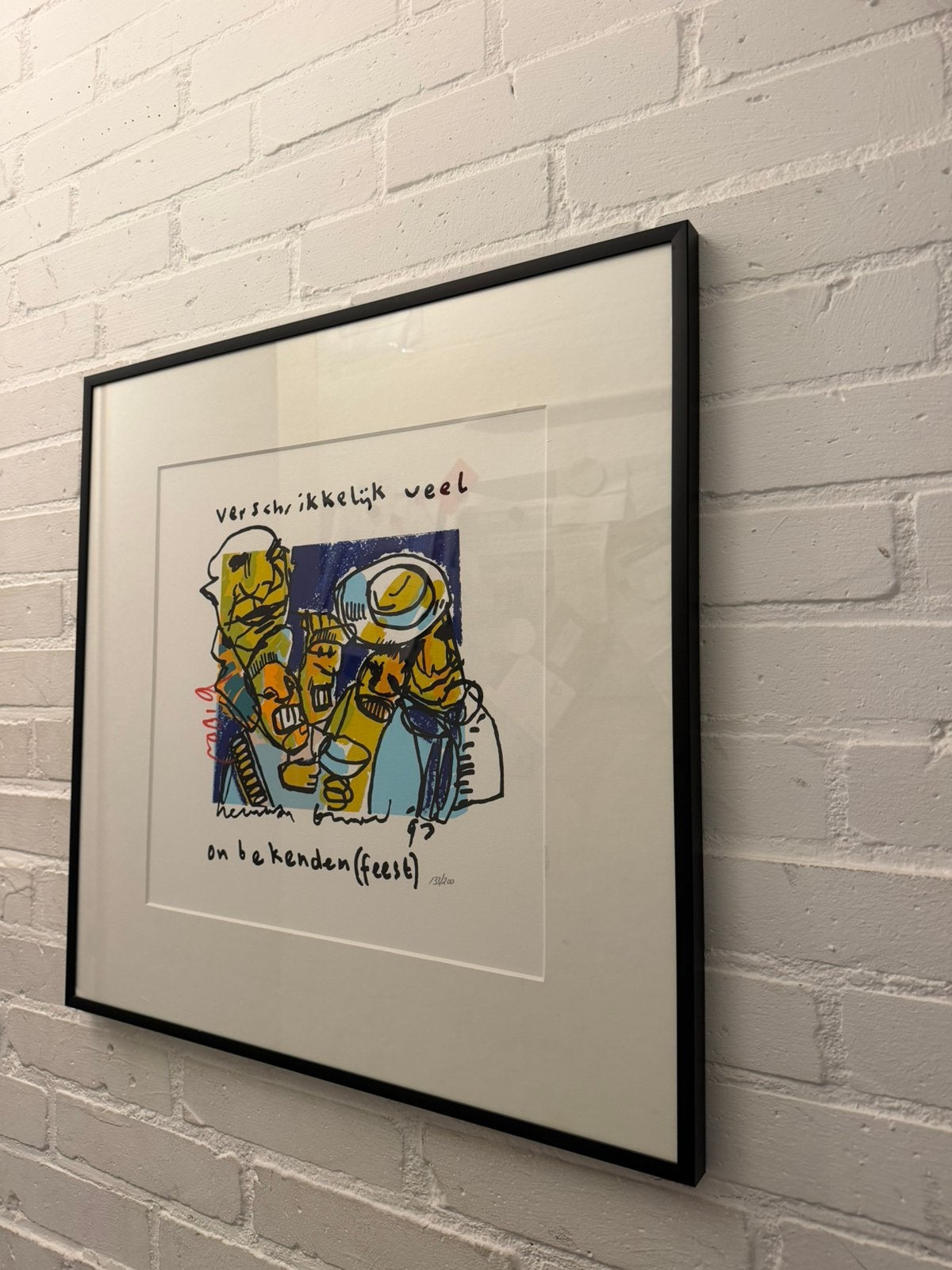 Herman Brood Zeefdruk – Kleurrijk Kunstwerk, Antiek en Kunst, Ophalen of Verzenden