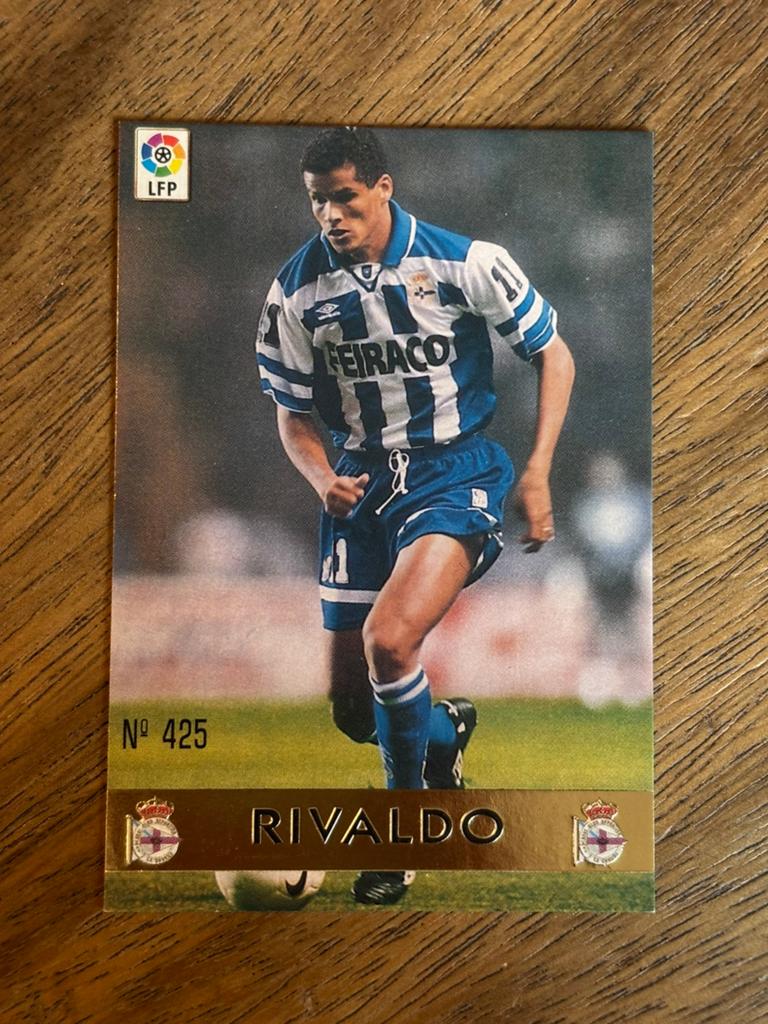 Rivaldo Voetbalplaatje - Deportivo La Coruña 1996/97, Ophalen of Verzenden, Zo goed als nieuw, Buitenlandse clubs, Spelerskaart