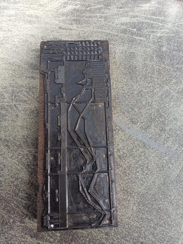 Antiek Drukblok, Ophalen of Verzenden