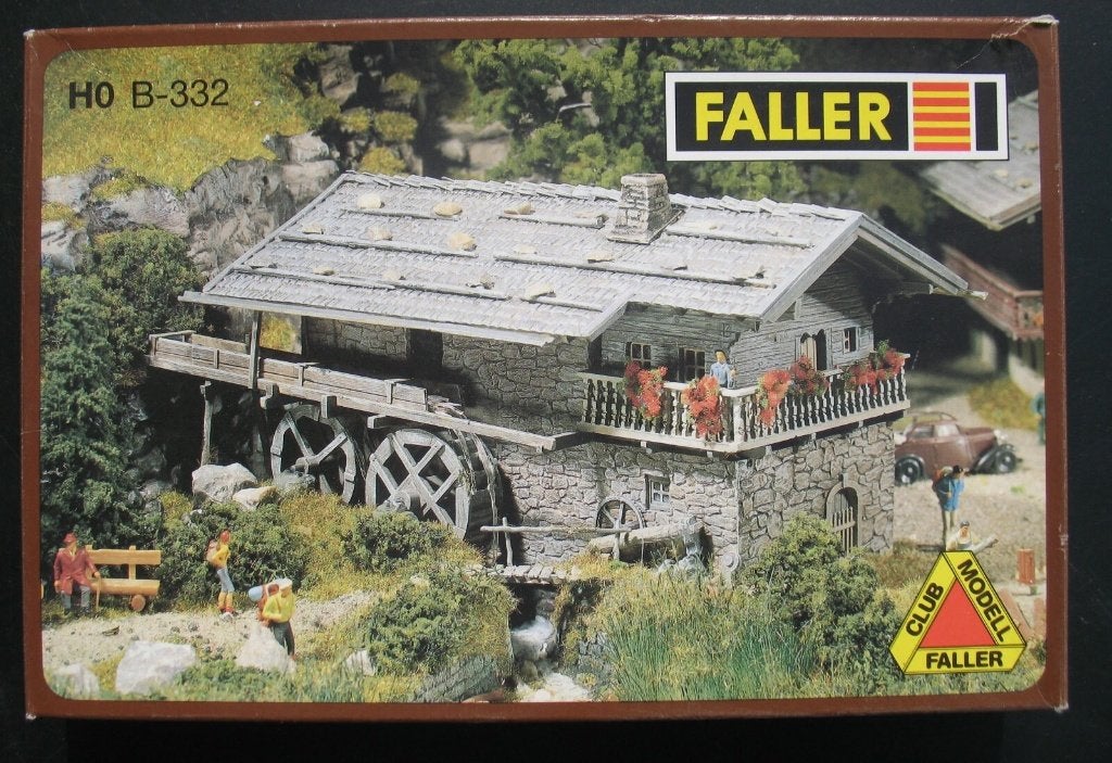 FALLER B-332: Alpen-smederij met watermolen, Overige merken, Wisselstroom, Brug, Tunnel of Gebouw, Nieuw