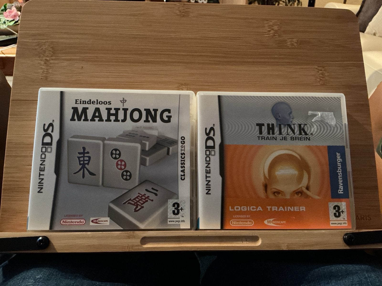 Nintendo DS Spellen: Eindeloos Mahjong & Think Logica Traine, Puzzel en Educatief, Gebruikt, 1 speler, Ophalen of Verzenden