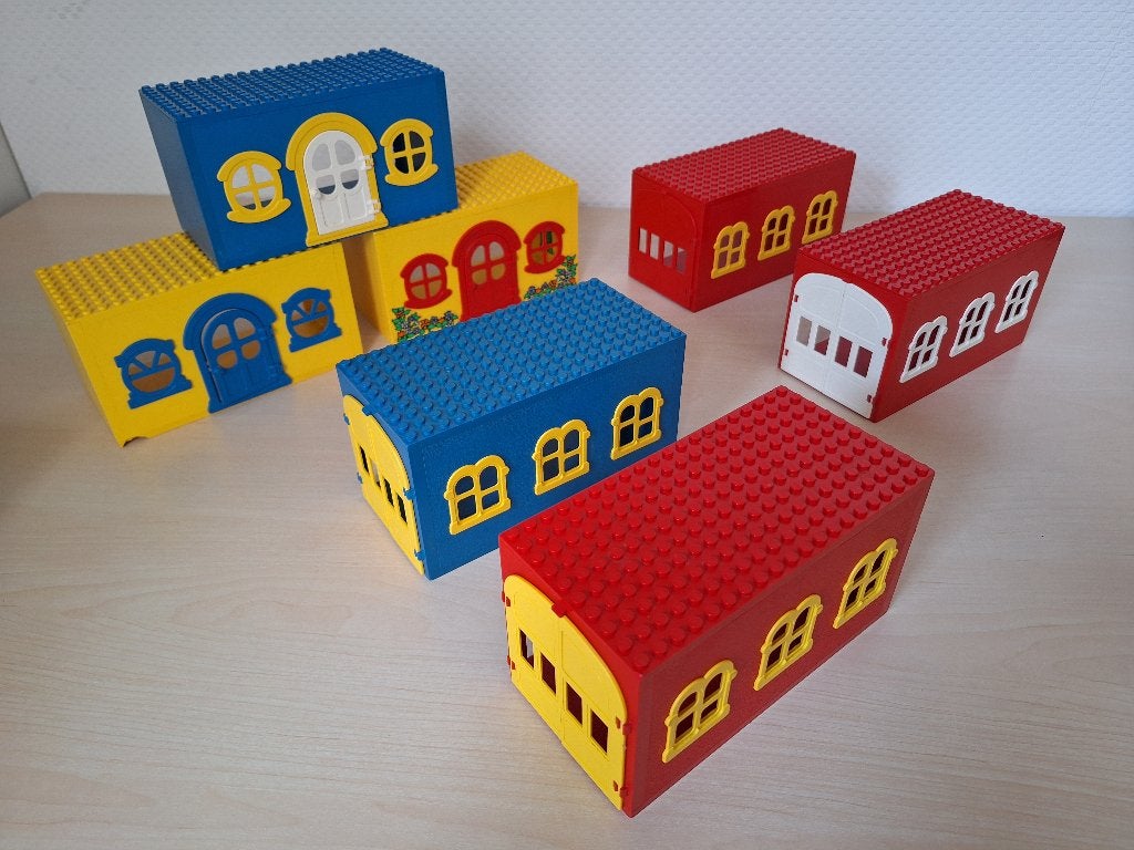 * Lego Fabuland: 7 huisjes *, Gebruikt, Overige thema's, Lego, Ophalen of Verzenden