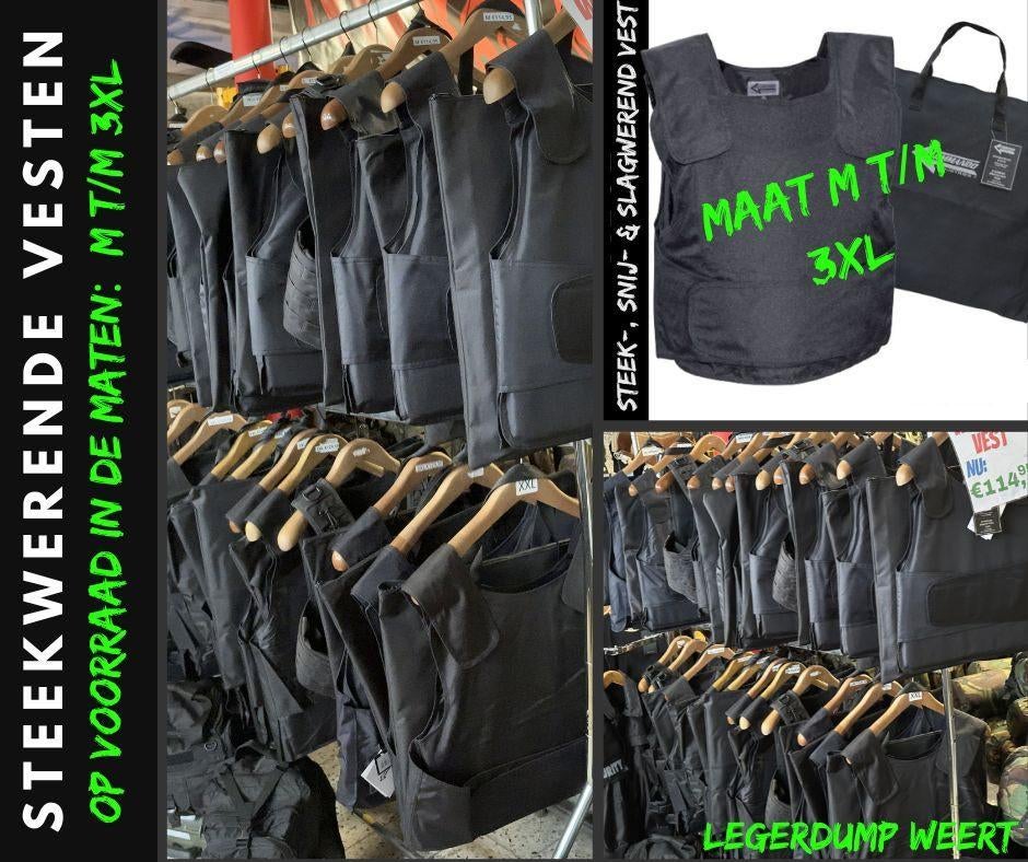 Steekwerend Vest/ snij- en slagwerend maten M t/m 3XL, Ophalen of Verzenden, Overige soorten, Nederland, Kleding of Schoenen