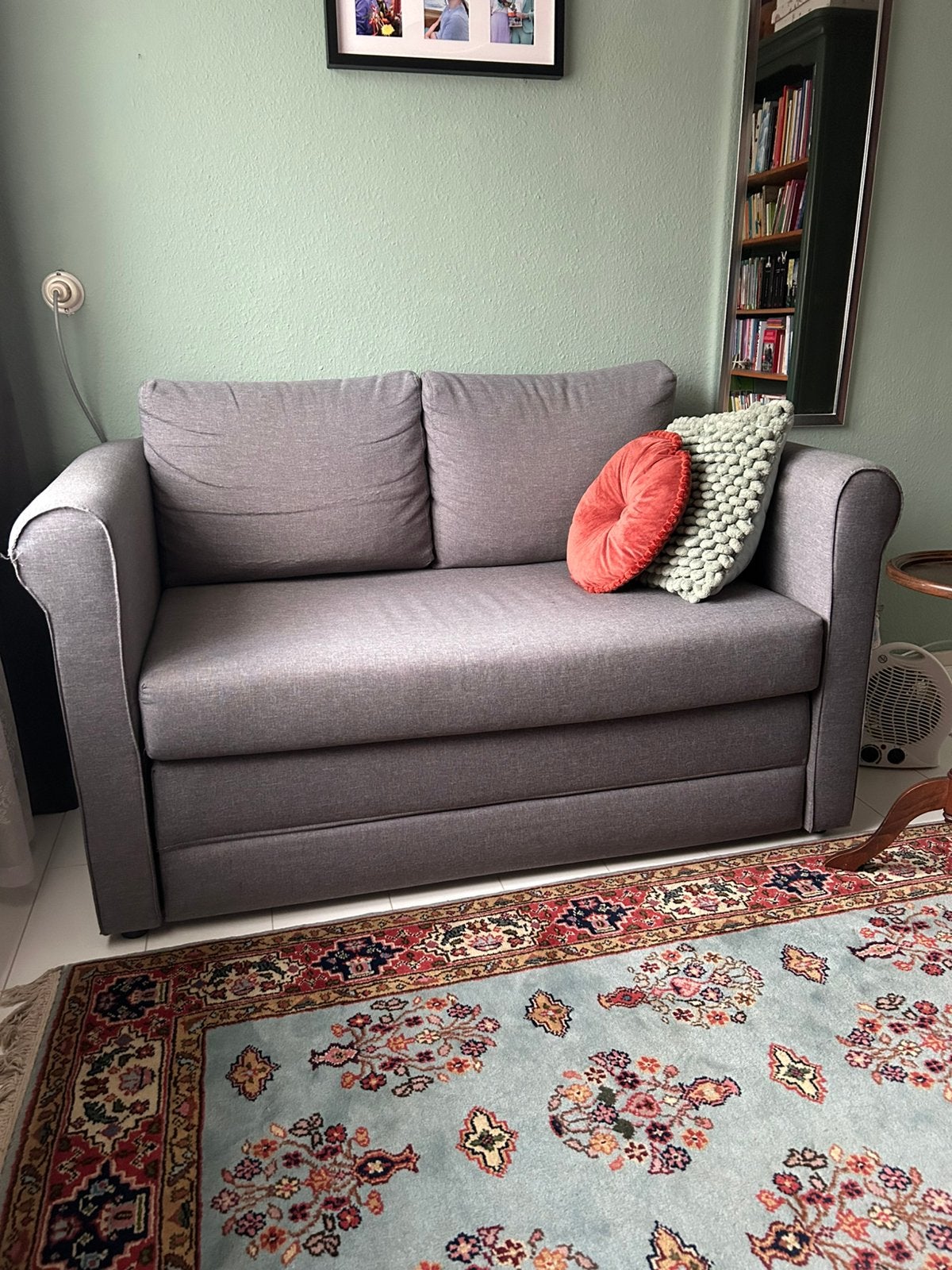 Slaapbankje (exclusief sierkussens), Huis en Inrichting, Ophalen, Zo goed als nieuw, Tweepersoons, 140 cm