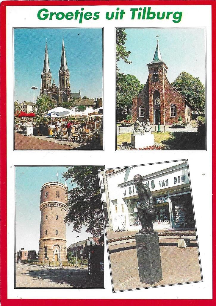 AK Tilburg - Groetjes uit Tilburg, Verzenden, 1960 tot 1980, Gelopen, Noord-Brabant