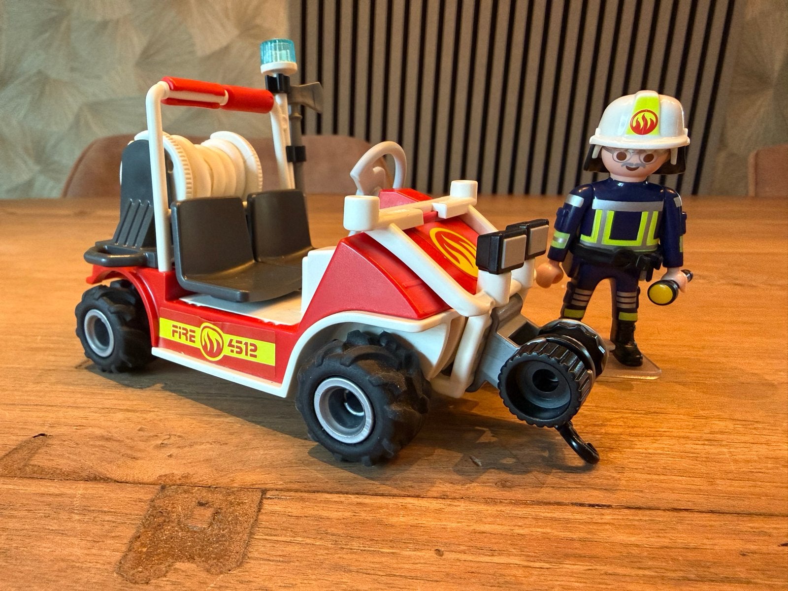 Playmobil Brandweer Quad met Brandweerman - City Action 5398, Kinderen en Baby's, Gebruikt, Complete set, Voertuig, Ophalen of Verzenden